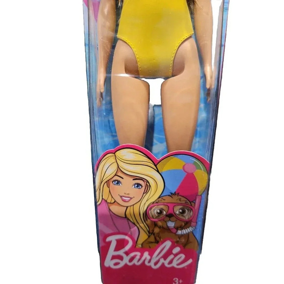 Barbie Water Play Wearing Swimsuit 11" Doll with Light Brown Hair - Brand New - Picture 3 of 6